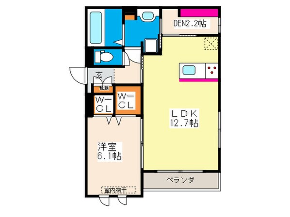 サンハイム己斐中Ⅲの物件間取画像